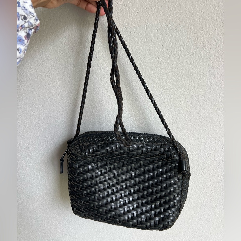 Vintage Woven Leather Crossbody Women's Bag LJS Collection